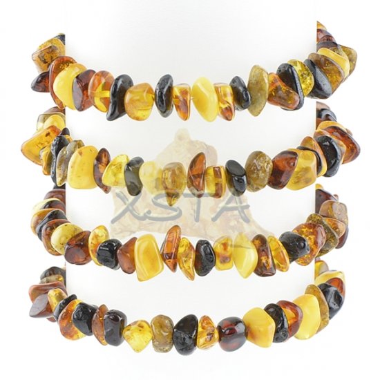 Baltic amber chips style bracelet